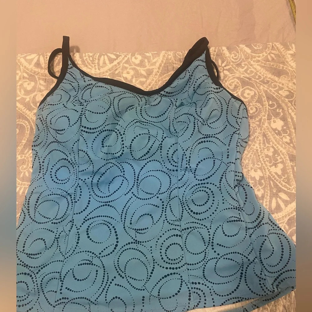 Miraclesuit Teal and Black One Piece Swimsuit